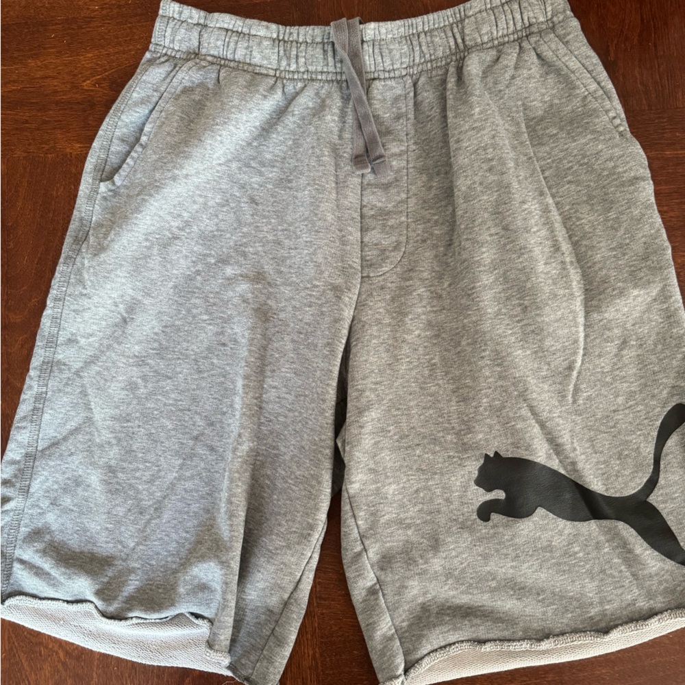 Mens Grey Puma Shorts - Size M